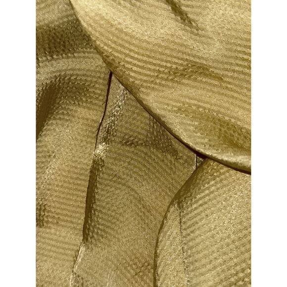 EVERLANE light butter yellow long sleeve textured hammered satin midi maxi dress - Picture 15 of 15